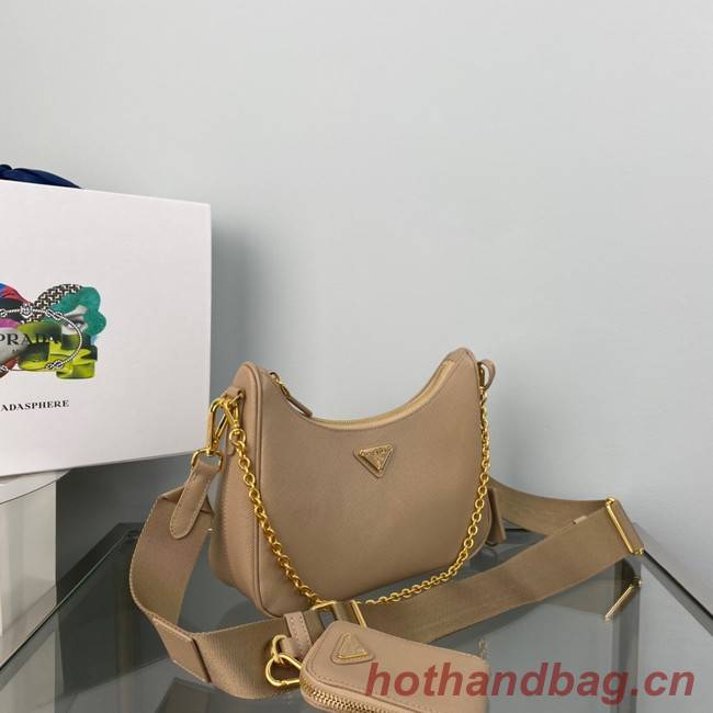 Prada Re-Edition 2005 Saffiano shoulder bag 1BH204 Biscuits