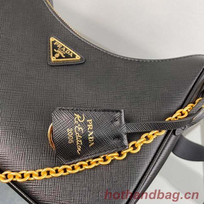 Prada Re-Edition 2005 Saffiano shoulder bag 1BH204 black