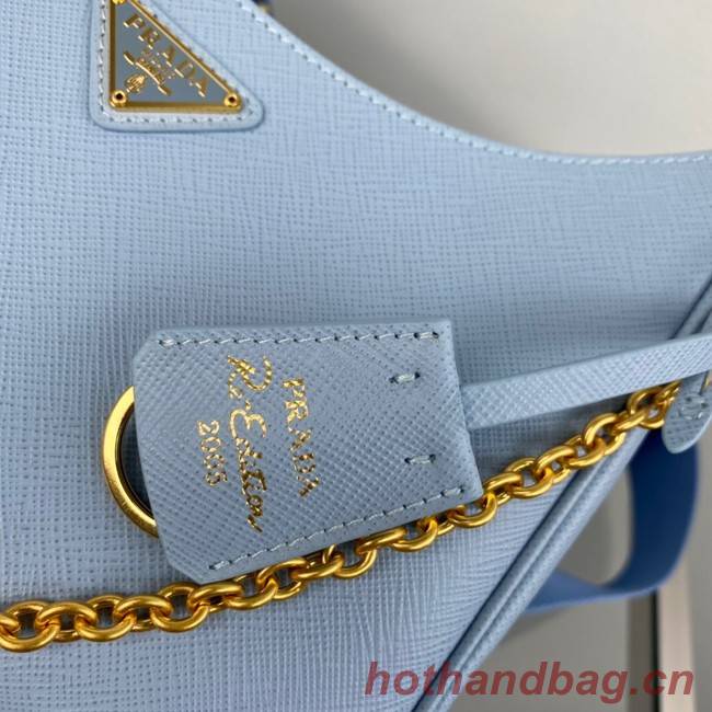 Prada Re-Edition 2005 Saffiano shoulder bag 1BH204 sky blue