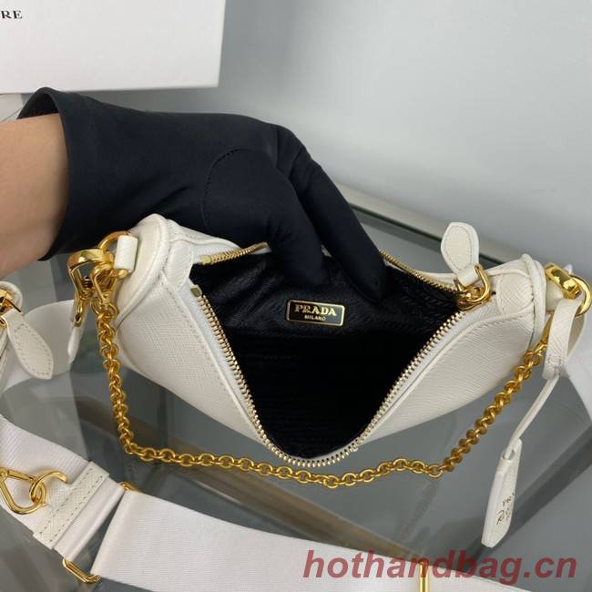 Prada Re-Edition 2005 Saffiano shoulder bag 1BH204 white