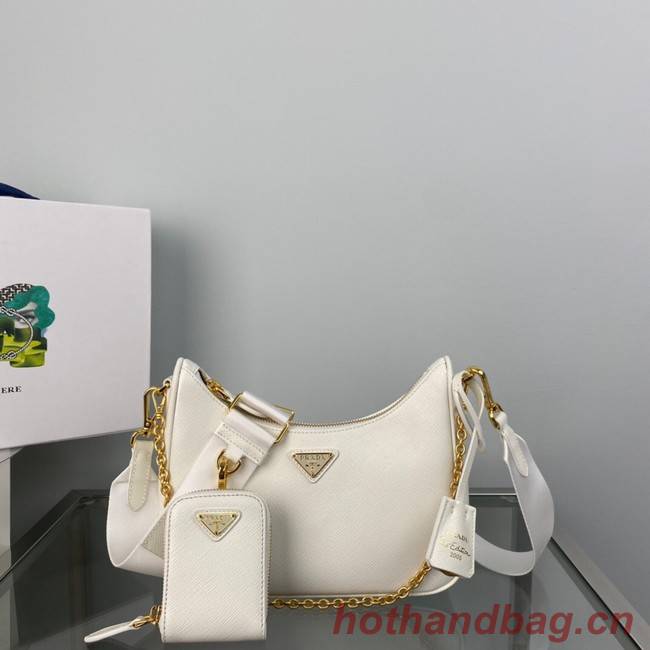 Prada Re-Edition 2005 Saffiano shoulder bag 1BH204 white