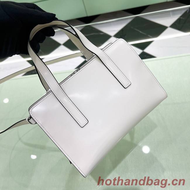 Prada Re-Edition 1995 brushed-leather small shoulder bag 1BA357 white