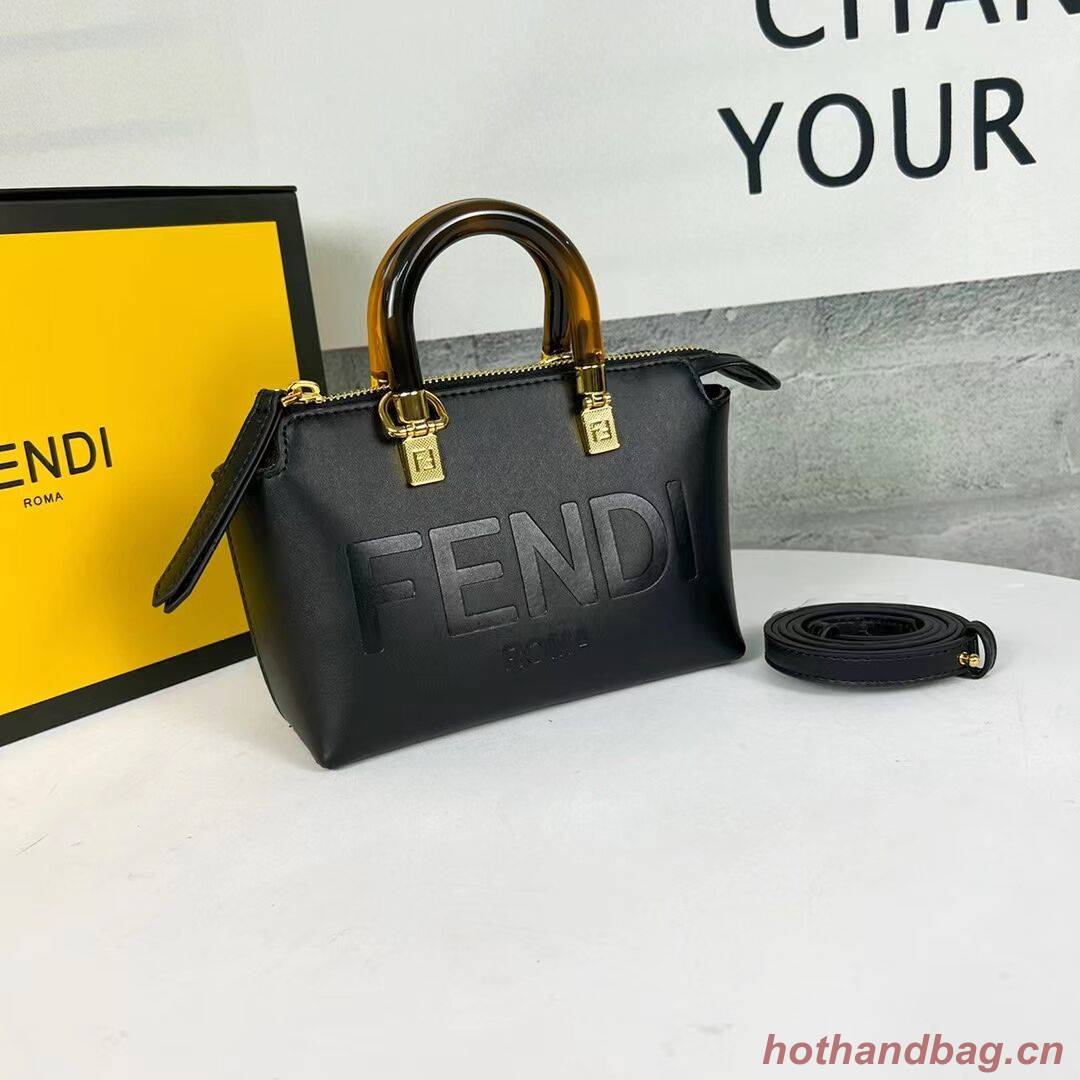 Fendi By The Way Mini Small leather Boston bag 8BS067A black