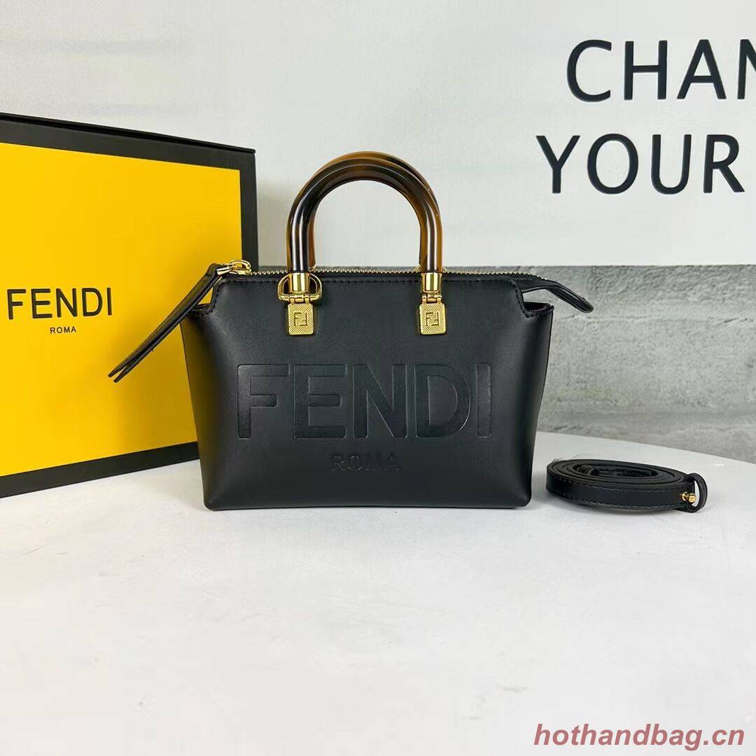 Fendi By The Way Mini Small leather Boston bag 8BS067A black