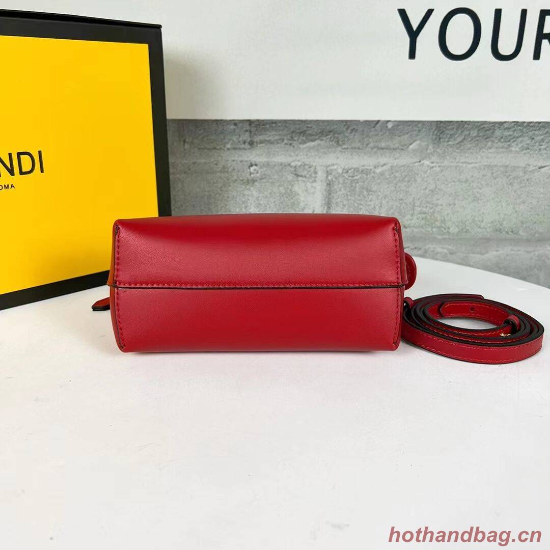 Fendi By The Way Mini Small leather Boston bag 8BS067A red