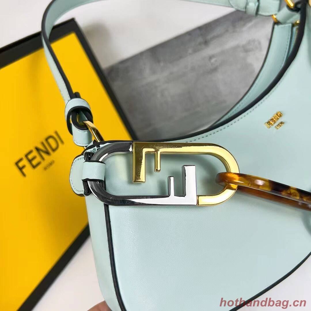 Fendi O Lock Swing Mint green leather pouch 8BS068A green