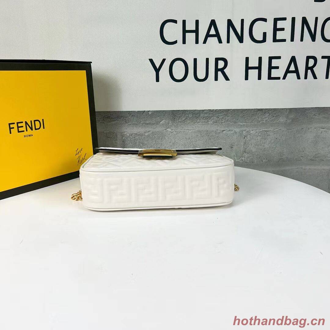 Fendi Baguette Beige nappa leather bag F0881 Beige 