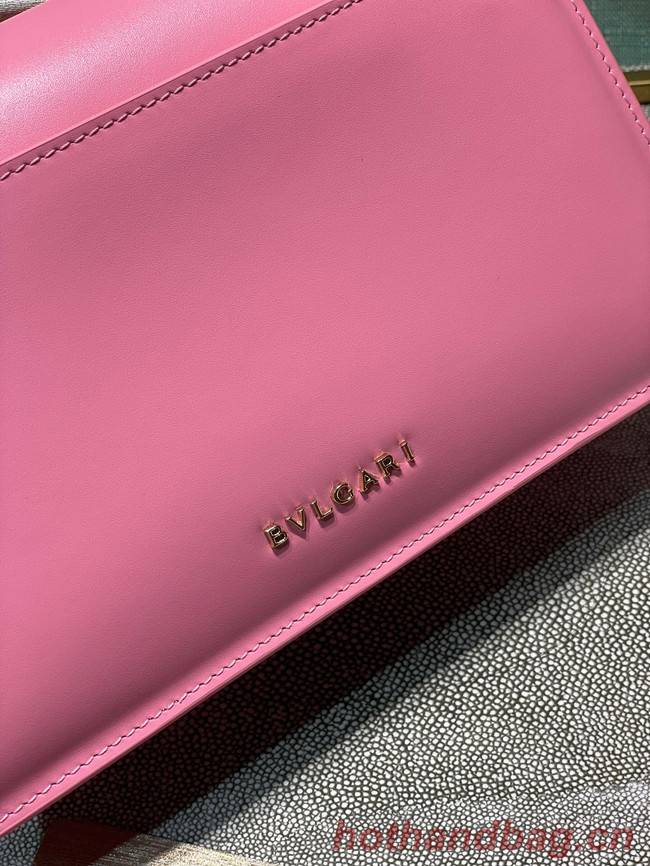 Bvlgari Serpenti Forever leather small crossbody bag 292104 pink