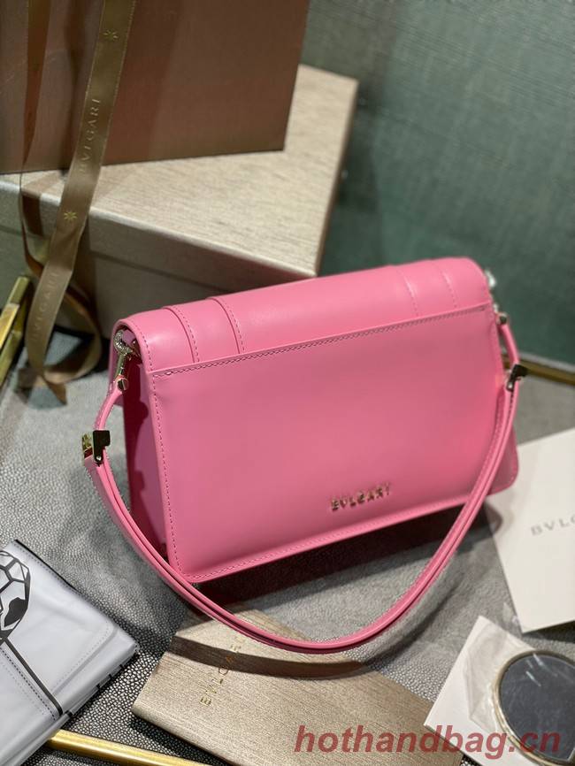 Bvlgari Serpenti Forever leather small crossbody bag 292104 pink