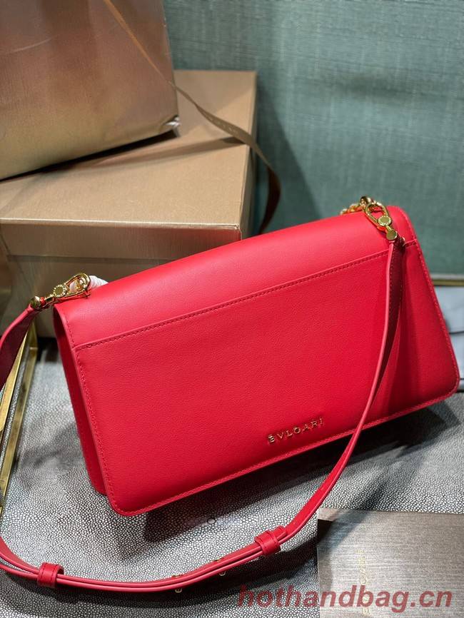 Bvlgari Serpenti Forever leather small crossbody bag 292833 red