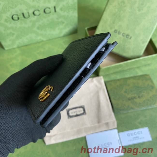 Gucci GG Marmont leather bi-fold wallet 428726 black