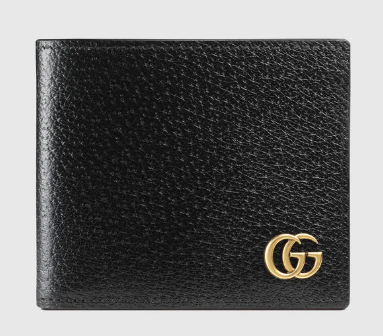 Gucci GG Marmont leather bi-fold wallet 428726 black