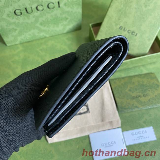 Gucci GG Marmont leather bi-fold wallet 428726 black