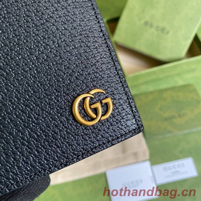 Gucci GG Marmont leather bi-fold wallet 428726 black