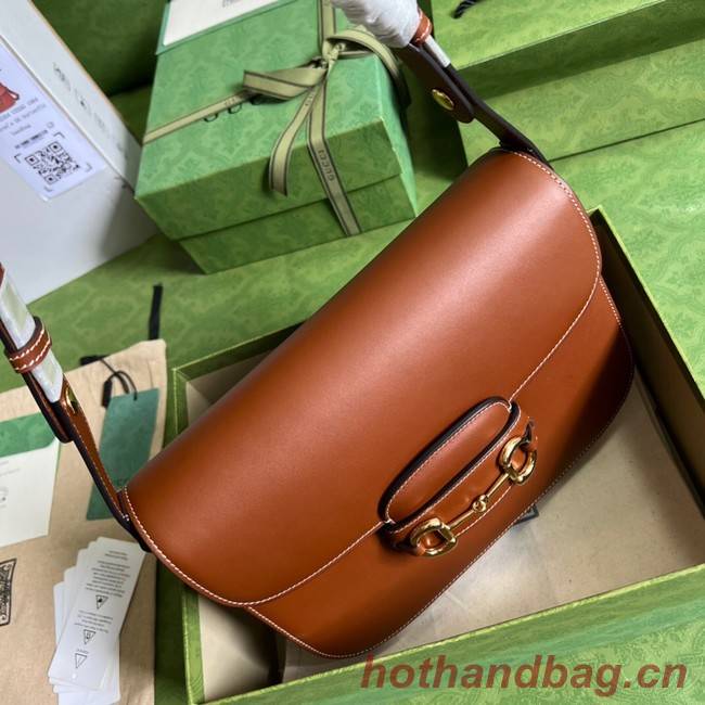 Gucci Horsebit 1955 small bag 602207 caramel