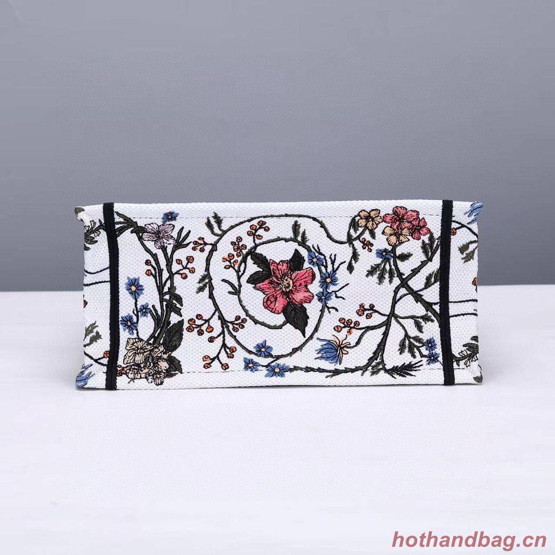 Small DIOR BOOK TOTE Multicolor Mille Fleurs Embroidery M1297ZW