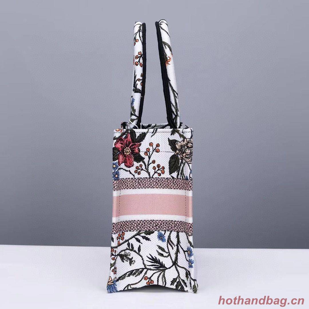 Small DIOR BOOK TOTE Multicolor Mille Fleurs Embroidery M1297ZW