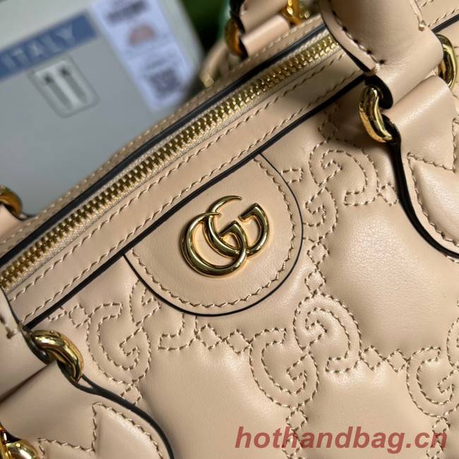 Gucci GG Matelasse leather top handle bag 702242 Beige