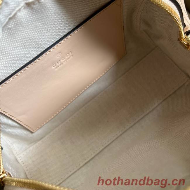 Gucci GG Matelasse leather top handle bag 702251 Beige