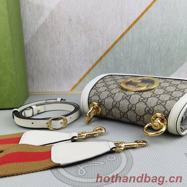 Gucci GG Supreme canvas Blondie mini bag 698643 White