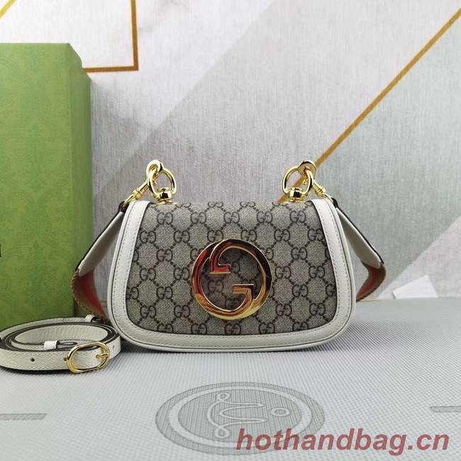 Gucci GG Supreme canvas Blondie mini bag 698643 White