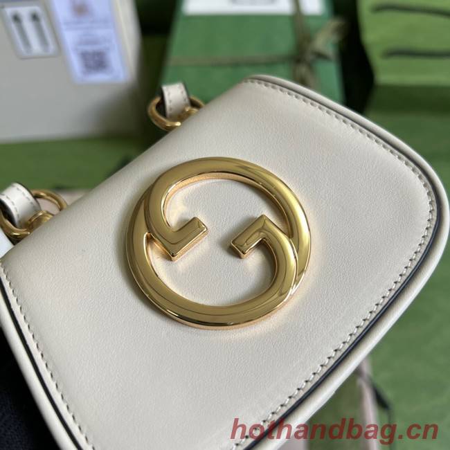 Gucci mini Blondie card case wallet 698635 white