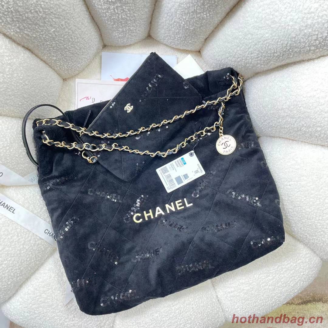 CHANEL 22 HANDBAG AS3261 Black