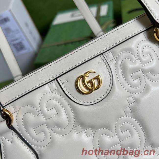 Gucci GG Matelasse leather medium tote 631685 white