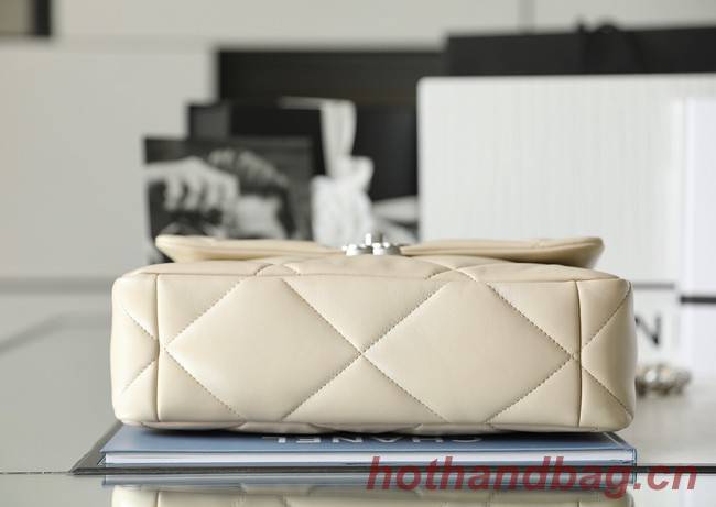 CHANEL 19 HANDBAG AS1160 AS1161 cream