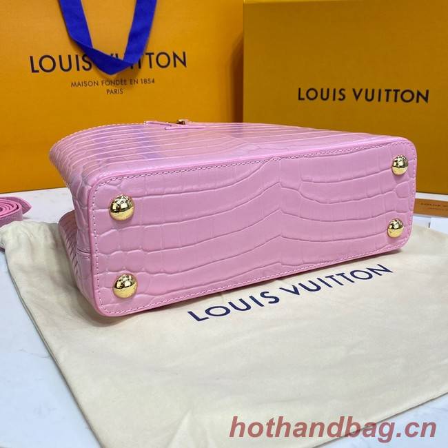 Louis Vuitton crocodile skin CAPUCINES BB M81190 pink