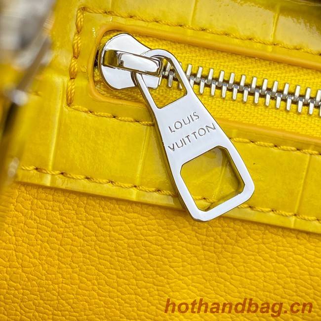 Louis Vuitton crocodile skin CAPUCINES BB M81190 yellow