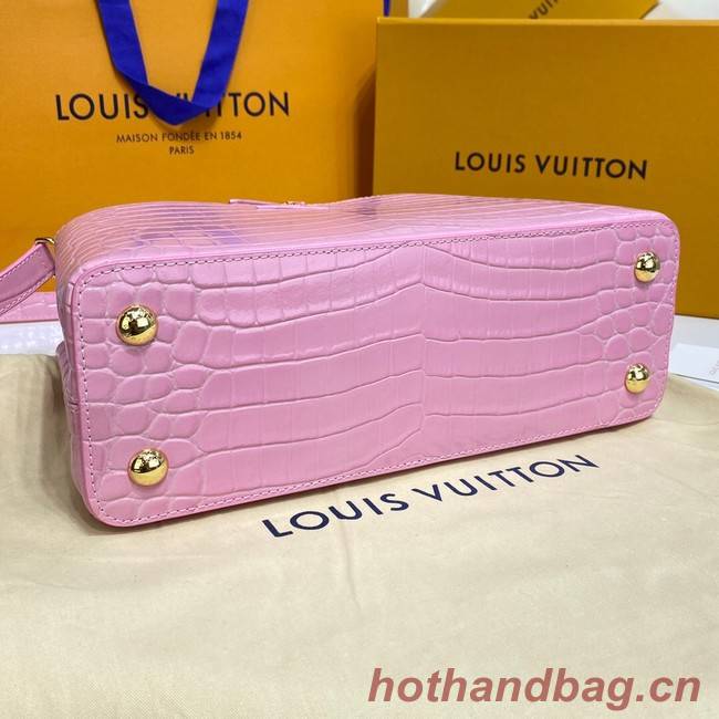 Louis Vuitton crocodile skin CAPUCINES M48866 pink