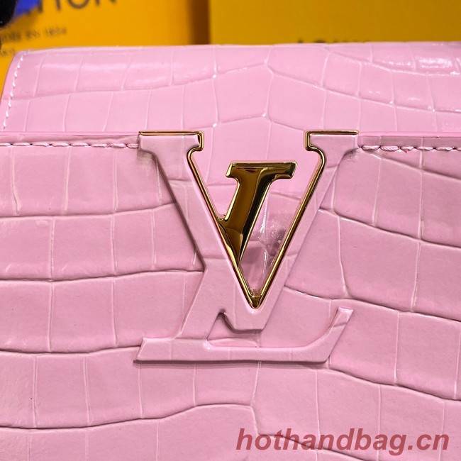 Louis Vuitton crocodile skin CAPUCINES M48866 pink