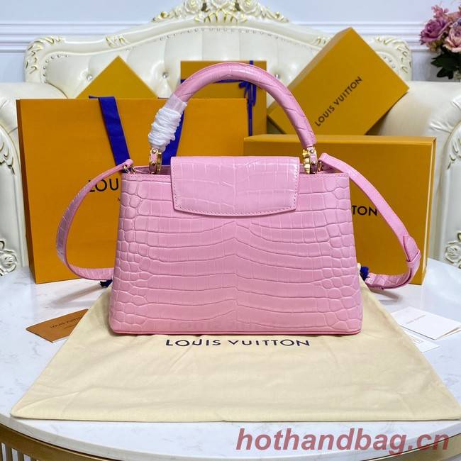 Louis Vuitton crocodile skin CAPUCINES M48866 pink