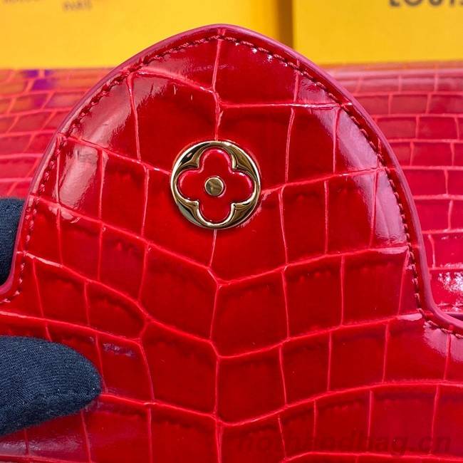 Louis Vuitton crocodile skin CAPUCINES M48866 red