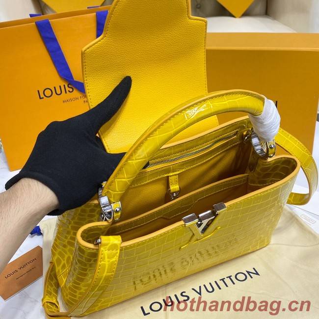 Louis Vuitton crocodile skin CAPUCINES M48866 yelow