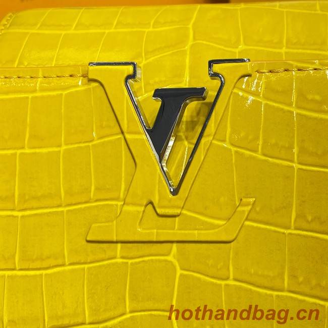 Louis Vuitton crocodile skin CAPUCINES M48866 yelow