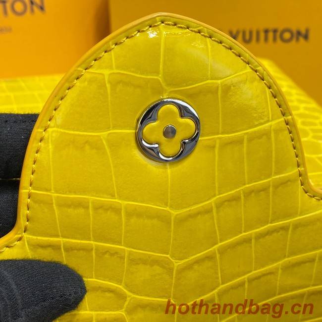 Louis Vuitton crocodile skin CAPUCINES M48866 yelow