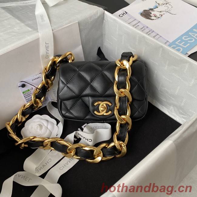 CHANEL MINI FLAP BAG AS3213 black