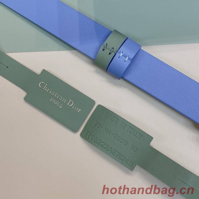 DIOR 30 MONTAIGNE REVERSIBLE BELT 20 MM Calfskin B0179UW