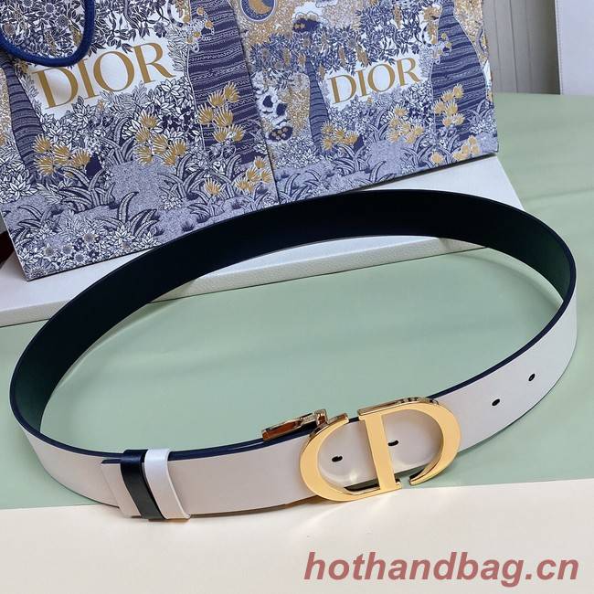 DIOR 30 MONTAIGNE REVERSIBLE BELT 35 MM B0179UWG