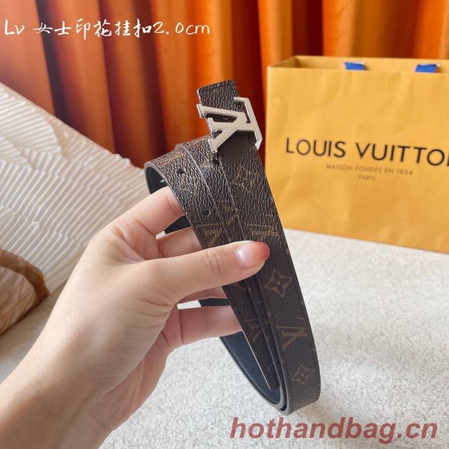 Louis Vuitton calf leather 20MM BELT M0465S