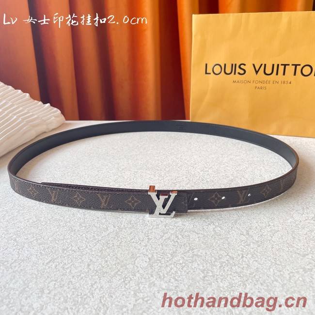 Louis Vuitton calf leather 20MM BELT M0465S