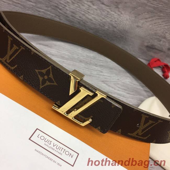 Louis Vuitton calf leather 35MM BELT M0454S