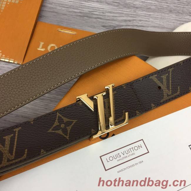 Louis Vuitton calf leather 35MM BELT M0454S