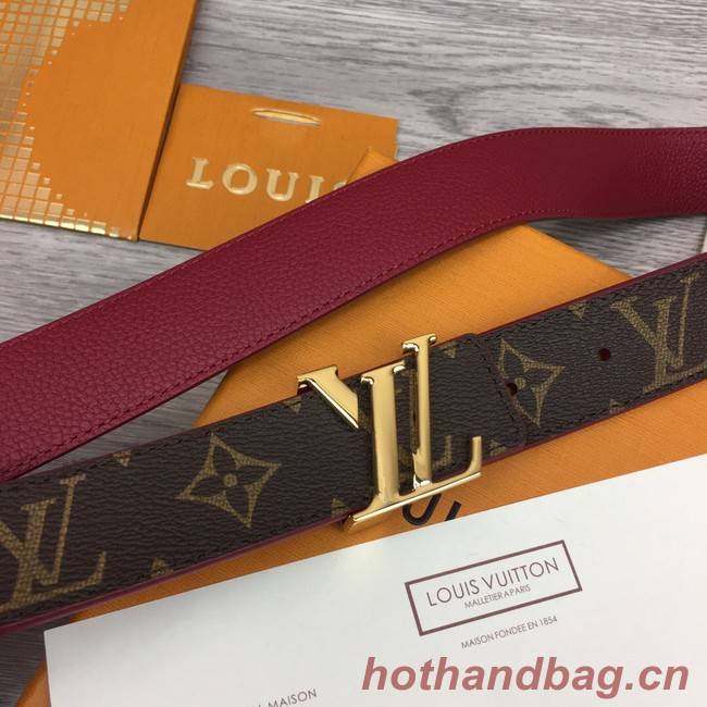 Louis Vuitton calf leather 35MM BELT M0456S