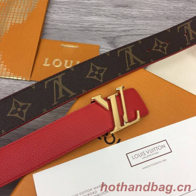 Louis Vuitton calf leather 35MM BELT M0456S