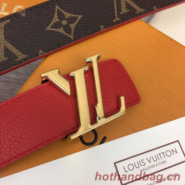 Louis Vuitton calf leather 35MM BELT M0456S