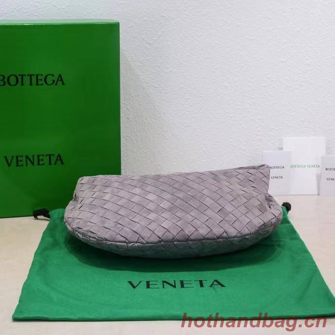 Bottega Veneta Mini intrecciato suede top handle bag 651877V1 THUNDER