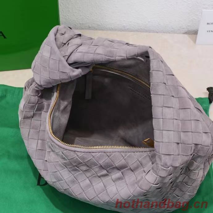 Bottega Veneta Mini intrecciato suede top handle bag 651877V1 THUNDER